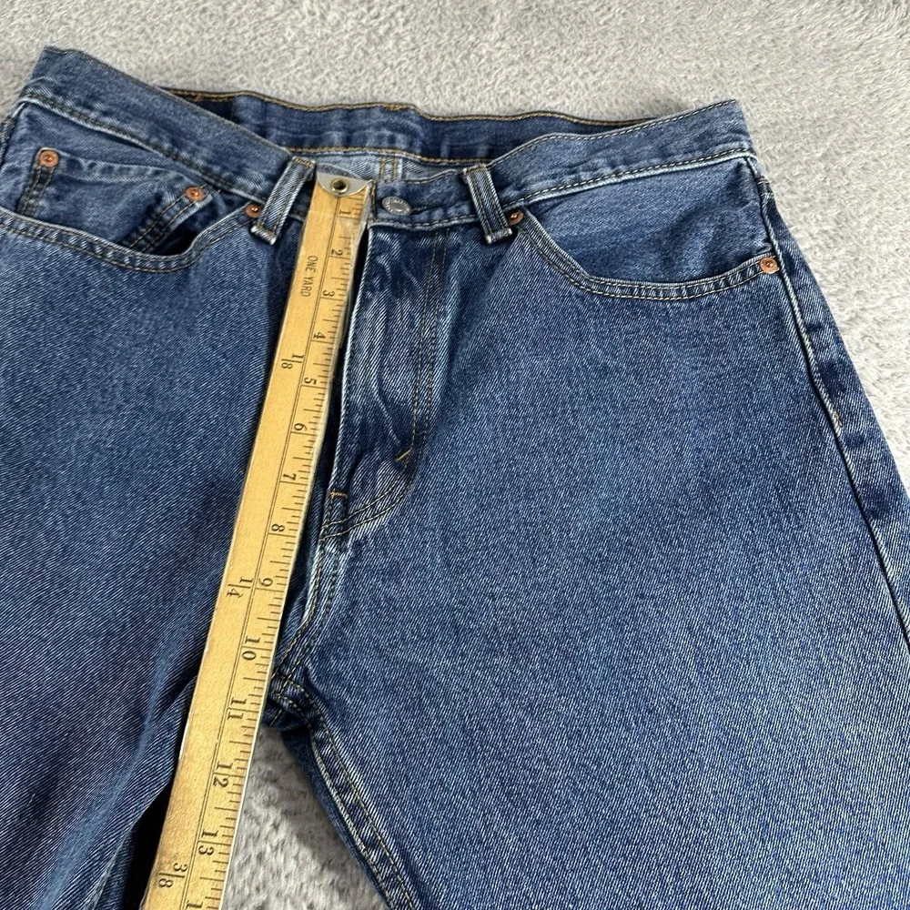 Levi's 505 Mens 34x29 (32x26) Regular Fit Straight‎ Leg Dark Wash